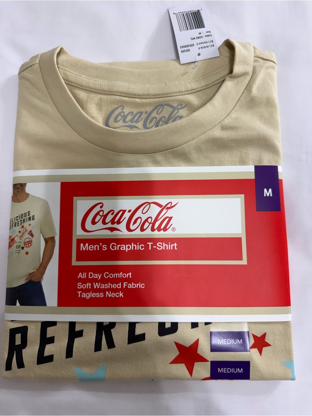 Coca-Cola 100% Cotton Men's Size Medium Graphic T-Shirt New in Box